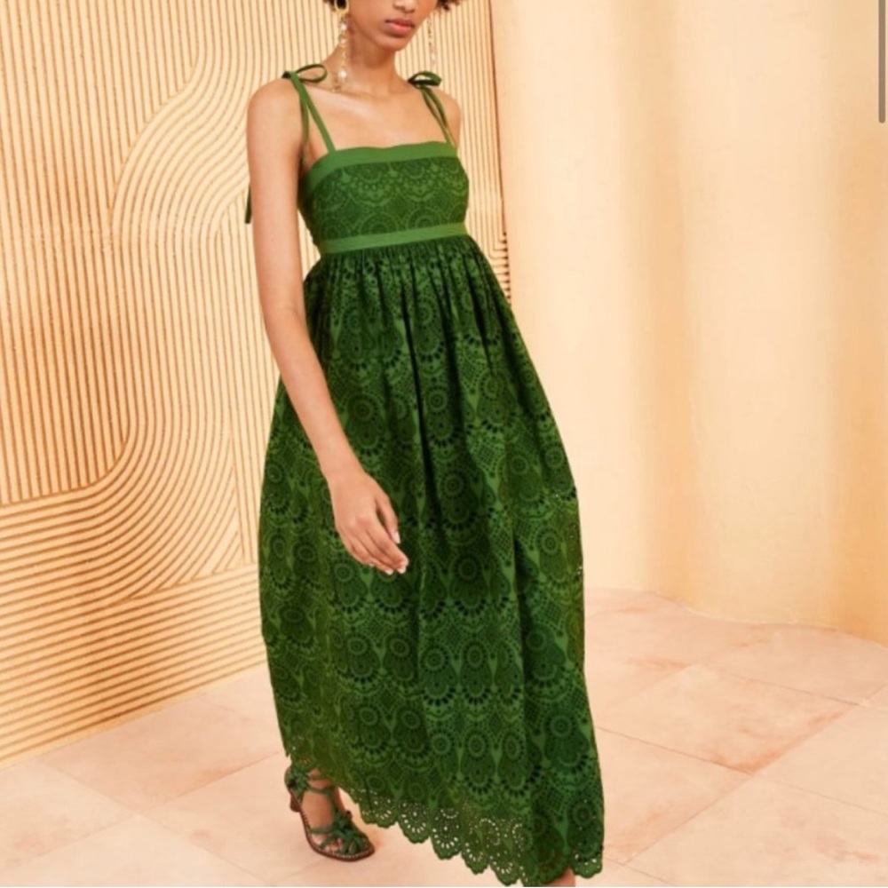 Lula Johnson Green Eyelet Dress